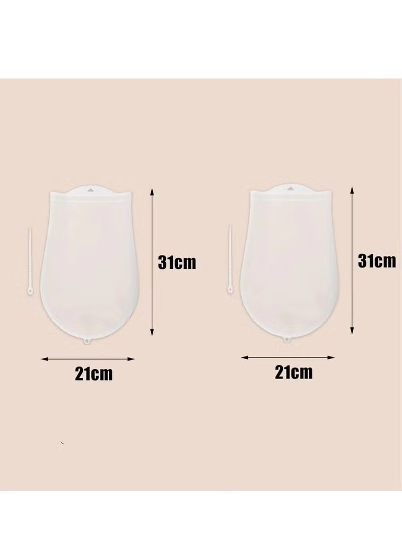 2pcs Kneading Dough Bag,Silicone Kneading Bag,Multifunctional Dough Mixer For Bread and Cookie,Flour Mixing Bag Preservation Bag, Bread Kneading Tool Reusable Dough Bag,Cooking Tool  - Image 2