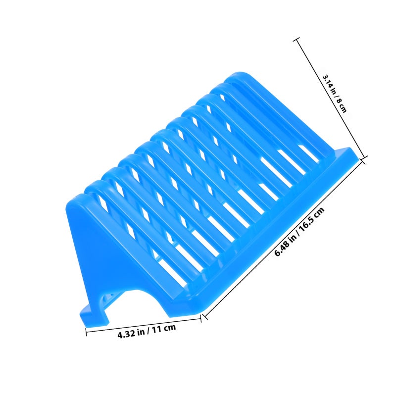 Lab Slide Rack, Reusable Staining Stand for Microscope Slides, Compact Storage Solution - Image 2