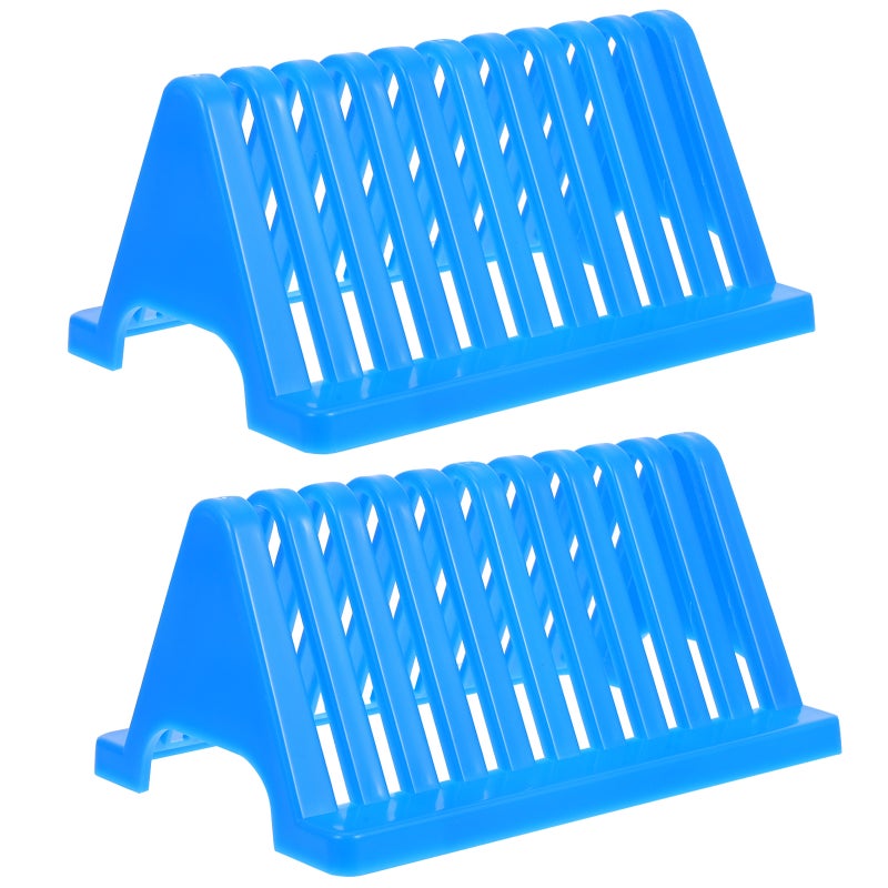 Lab Slide Rack, Reusable Staining Stand for Microscope Slides, Compact Storage Solution - Image 1