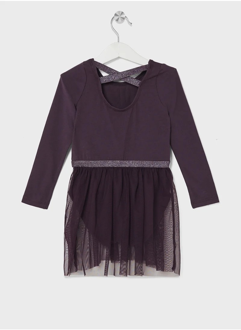 نيم ات Kids Graphic Ruffle Hem Dress