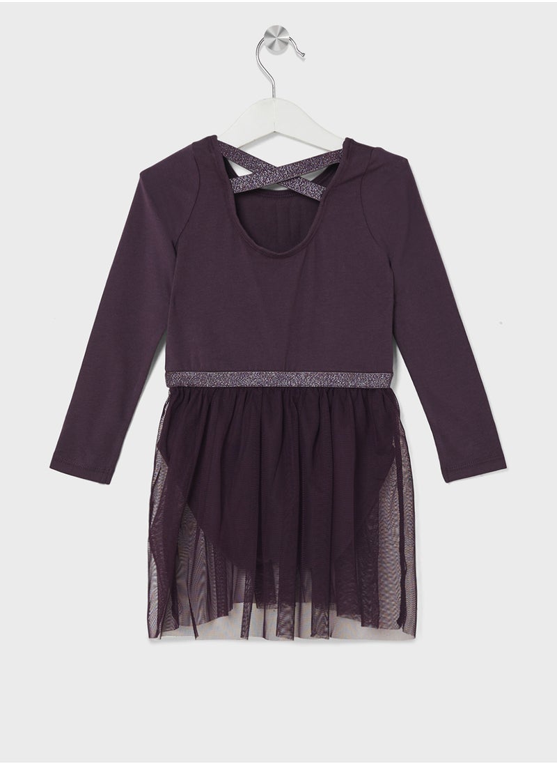 NAME IT Kids Graphic Ruffle Hem Dress  - Image 2