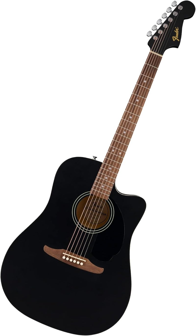 FENDER Fender California Debut Redondo CE Series Acoustic Guitar Beginner Guitar 2Year Warranty Includes BuiltIn Tuner Black  - Image 1