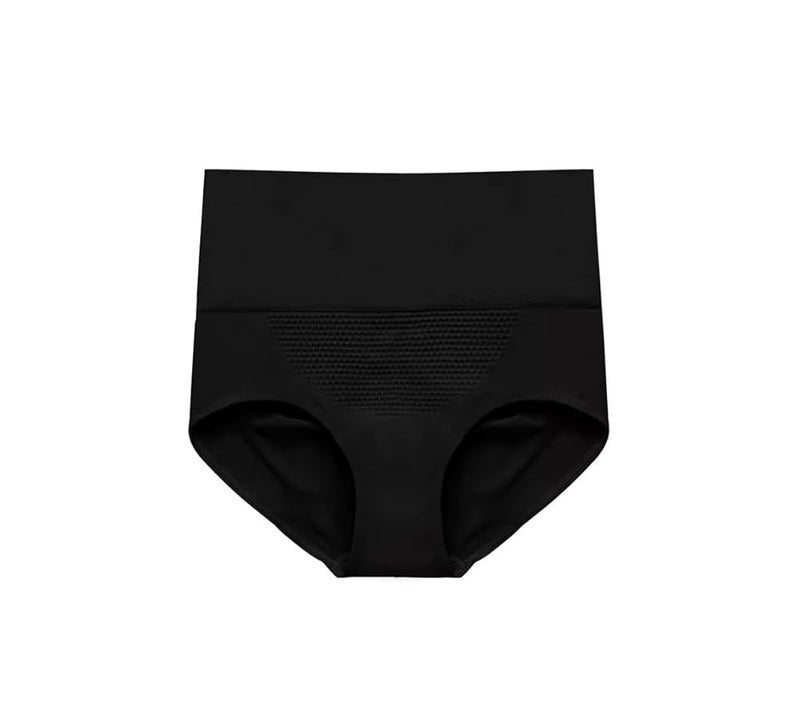 GITGRNTH Cotton Women's High-Waisted Tummy Control Shapewear Shorts - Seamless Body Shaper with Firm Waist Cinching and Slimming Support (1, Short Black), Medium - Image 1