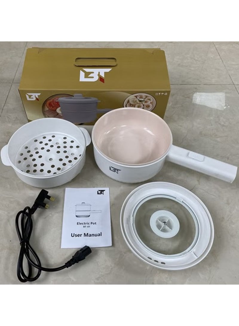BT Electric Pot 1200W Multi-Functional Cooker – 2.0L Capacity, Non-Stick, Adjustable Heat Levels, Delay Start & Keep Warm Function, Digital Control Panel | BT-01 - Image 5