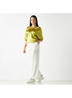 2Xtremz 2Xtremz Embellished V-neck Top with 3/4 Sleeves and Tie-Up Detail  - Image 2