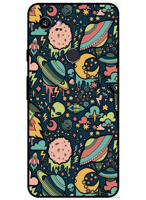 Protective Case Cover For Google Pixel 2 XL Smart Series Printed Protective Case Cover for Google Pixel 2 XL Space Vector
