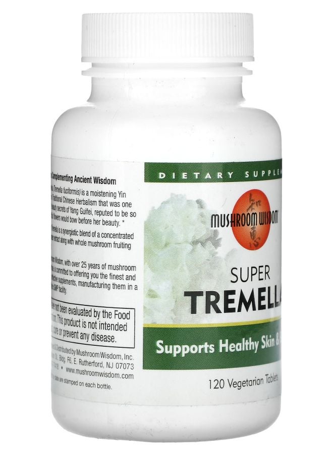 Mushroom Wisdom Super Tremella 120 Vegetarian Tablets - Image 2