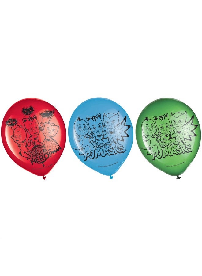 Amscan BB111741 PJ Masks 12" Latex Balloons, One Size, Multicolor