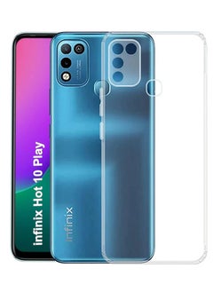Generic جراب خلفي واقٍ من السيليكون المقاوم للصدمات لهاتف Infinix Hot 10 Play شفاف  - Image 1