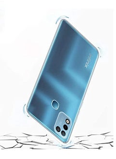 Generic جراب خلفي واقٍ من السيليكون المقاوم للصدمات لهاتف Infinix Hot 10 Play شفاف  - Image 3