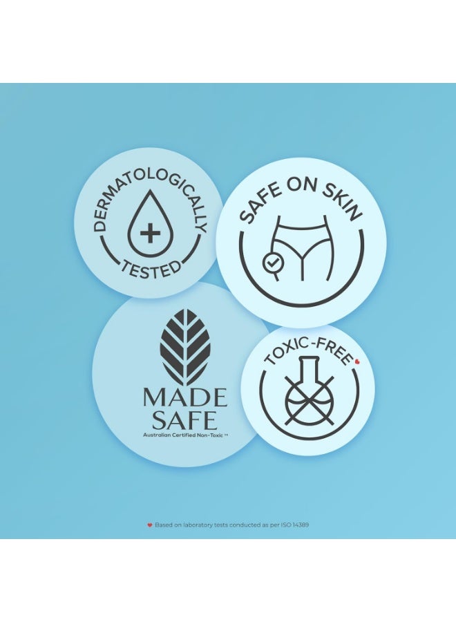 نوا فوط يومية ناعمة ومريحة من نُوا للنساء للاستخدام اليومي | عبوة من 40 فوطة بطول 190 مم | مناسبة للإفرازات البيضاء والتبقع والتسربات غير المصاحبة للدورة الشهرية | مغلفة بشكل فردي | لا تسبب أي تهيج | فائقة النحافة | ثابتة في مكانها | امتصاص فوري | سطح علوي فائق النعومة | خالية من المواد السامة بنسبة 100% | فوط صحية يومية - Image 4