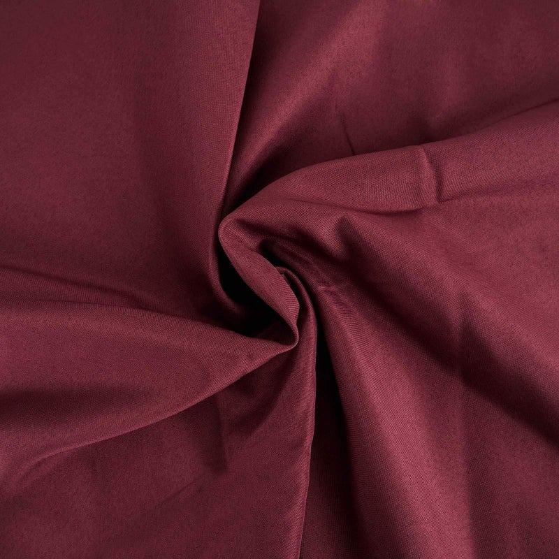 LTC LINENS LinenTablecloth 60 x 102-Inch Rectangular Polyester Tablecloth Burgundy - Image 2
