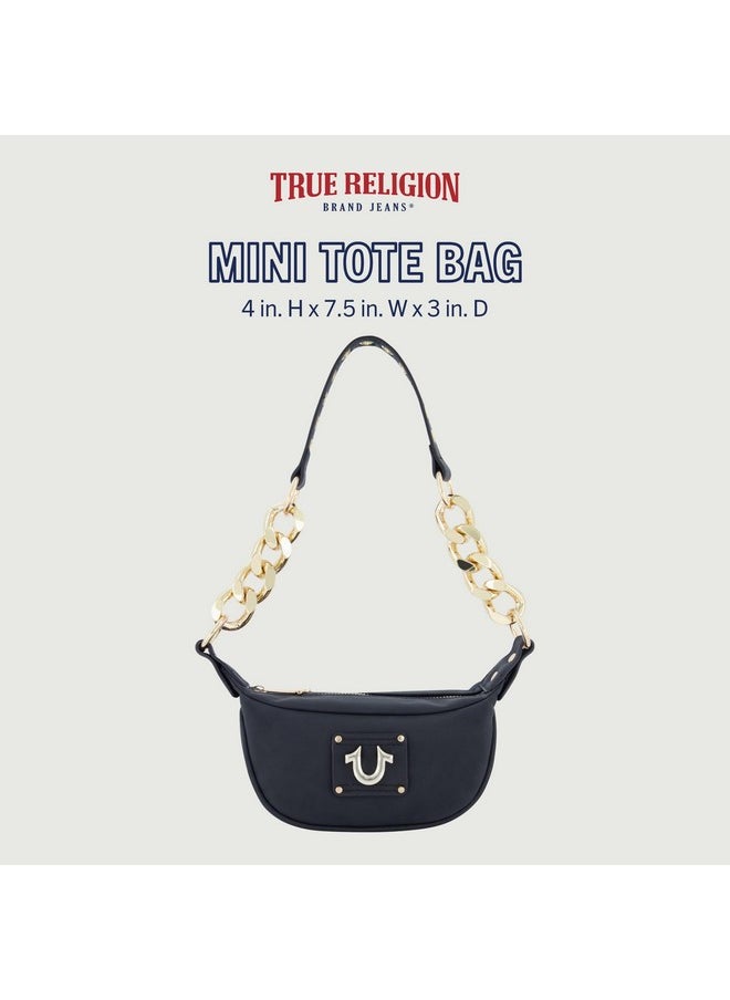 TRUE RELIGION - Shoulder Bag Women'S Mini Crossbody Purse With Adjustable Chain Strap Black - Image 1