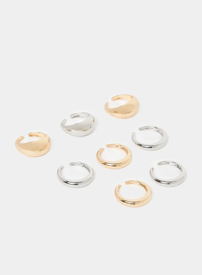 Styli Set of 8 - Solid Cuff Rings