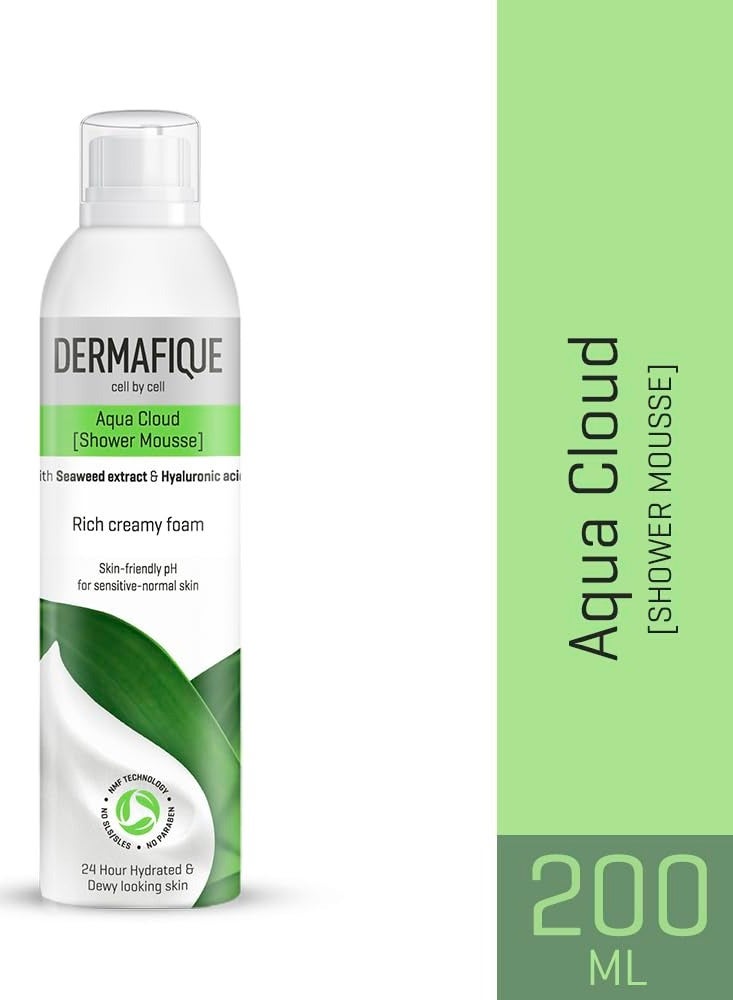 Dermafique Aqua Cloud Body Wash for Women and Men, for Sensitive and Normal Skin, 200ml - Image 2