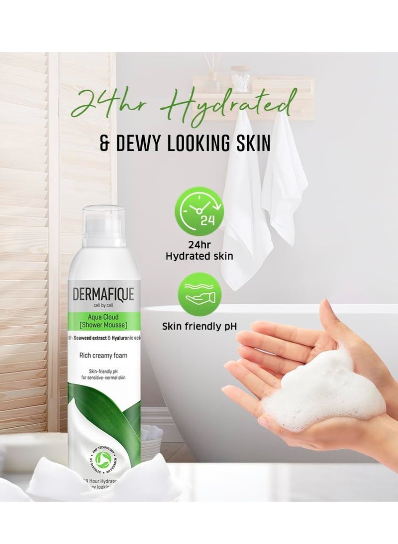 Dermafique Aqua Cloud Body Wash for Women and Men, for Sensitive and Normal Skin, 200ml - Image 3