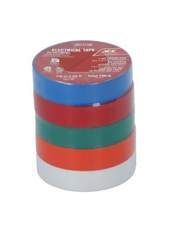 ACE 5-Piece Electrical Tape Multicolour 1/2 Inch x 20ft 50-01093  - Image 1