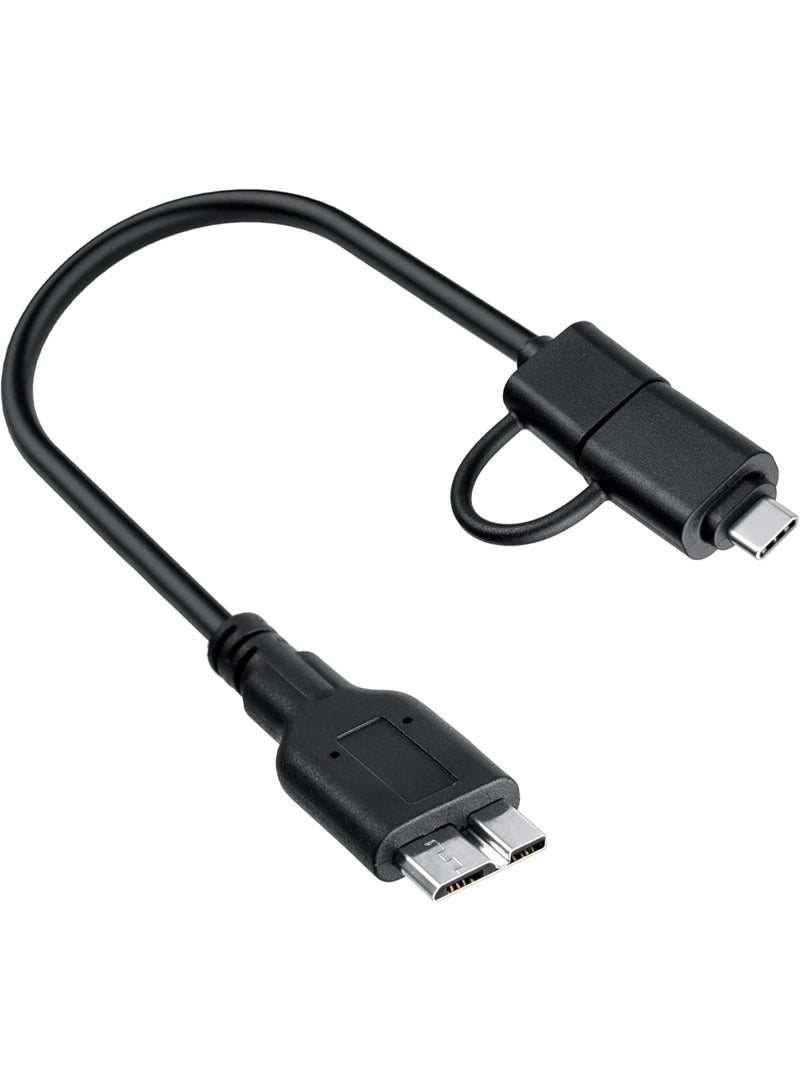 Micro-B to USB 3.0 Type-C Male 2-in-1 Data Transfer Cable – Hard Drive Converter for Desktop & Laptop - Image 4