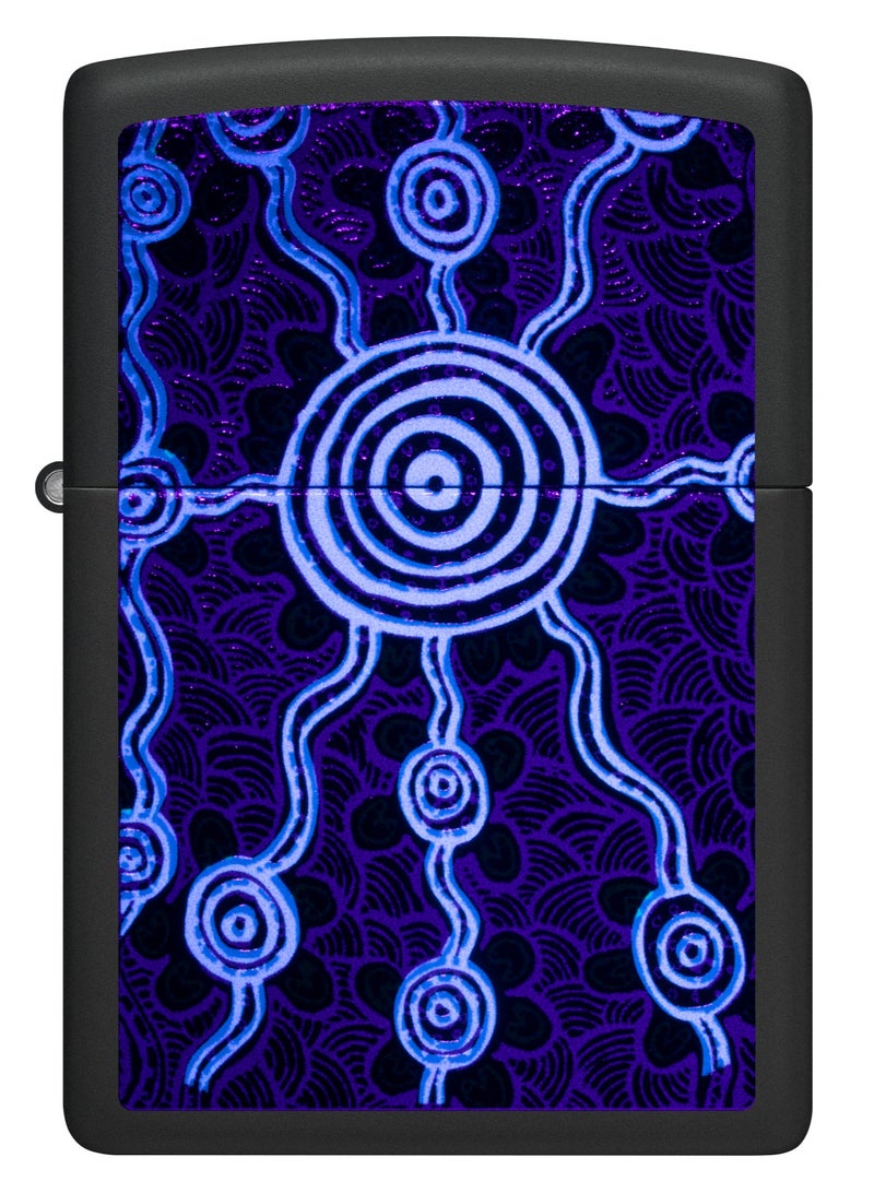 Zippo 48625 218 جون سميث غومبولا تصميم ضوء أسود غير قابل للرياح ولاعة سوداء غير لامعة - Image 2