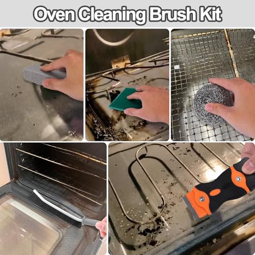 XANGNIER Heavy Duty Oven Cleaner Brush Sets,Oven Cleaning Kits Tools Accessories - Image 3