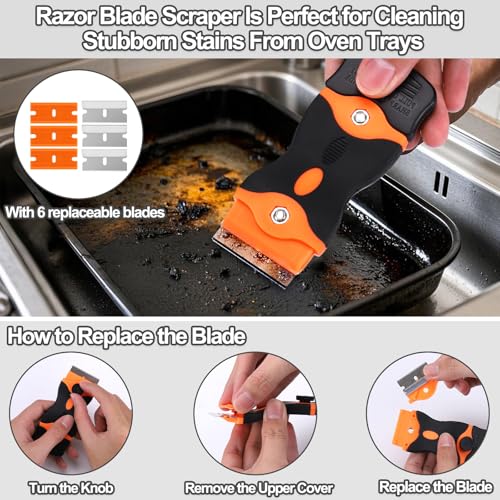 XANGNIER Heavy Duty Oven Cleaner Brush Sets,Oven Cleaning Kits Tools Accessories - Image 4