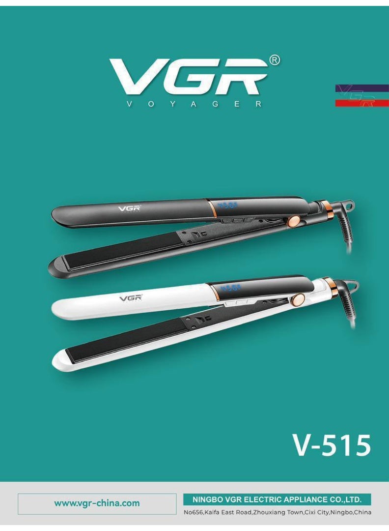 VGR-515 Professional Hair Straightener – Ceramic Plates with 7 Heat Settings (210–450°F)