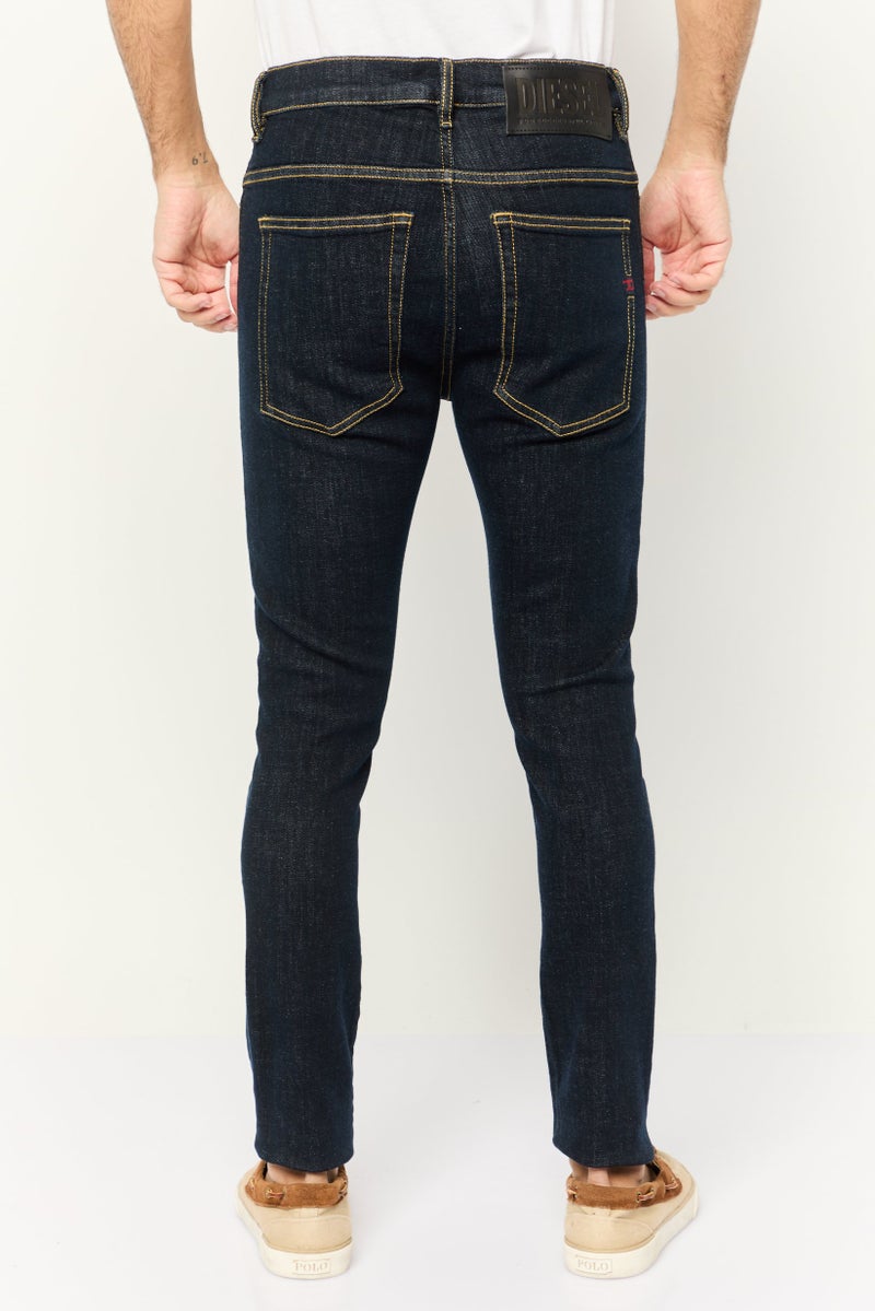 DIESEL Men D Amny Skinny Fit Plain Stretchable Denim, Navy  - Image 4