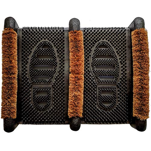 Ninamar Mud Scrubber Rubber Brush Mat - Scrub & Scrape Muddy Shoes - Image 1