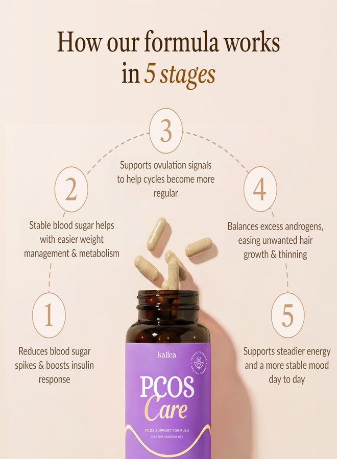 kailea 8-in-1 PCOS Support Supplement - 2,000mg Myo Inositol, NAC, Maca Root, Cinnamon, Chromium, Folate, Zinc, Vitamin D3 | Hormone Balance, Ovarian Health & Weight Management Support | 30-Day Supply - Image 3