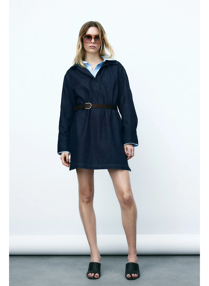 H&M Collared Denim Dress