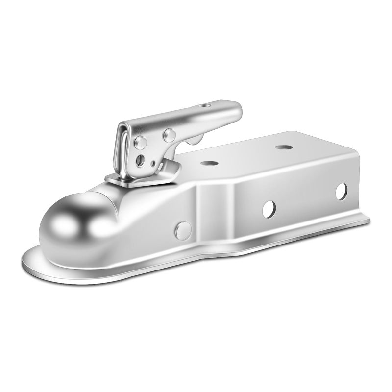 METOWARE Straight Trailer Coupler for 3 Channel 2 Ball Trailer Tongue Coupler 3500LBS