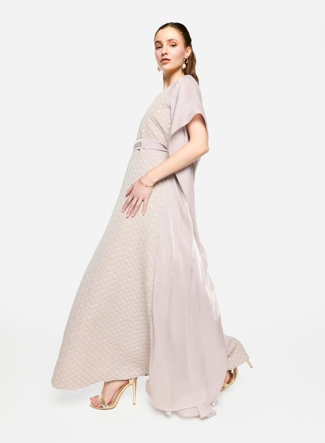 House of Moda Embellished Kimono Sleeve Belted Maxi Dress - Image 4