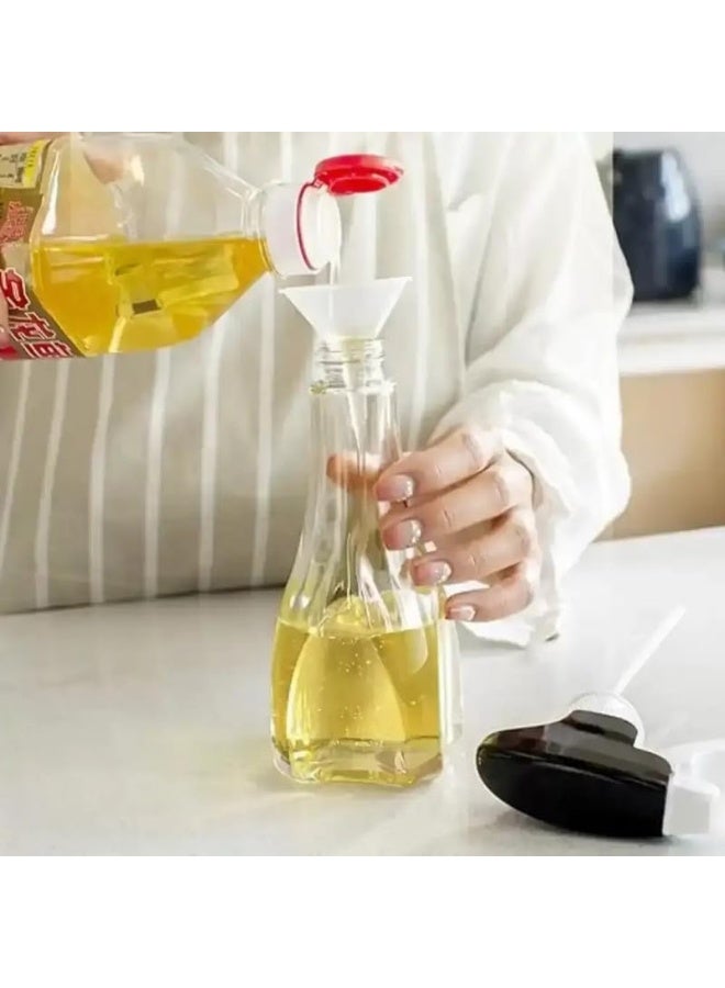 Portable Oil Sprayer Mini Glass Spray Bottle For Easy Control The Oil While Cooking- Silver - Image 2