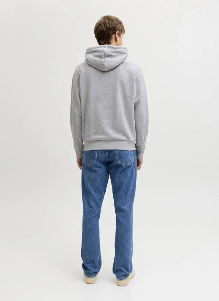JJ Rebel Text Print Regular Fit Crew Neck Hoodie