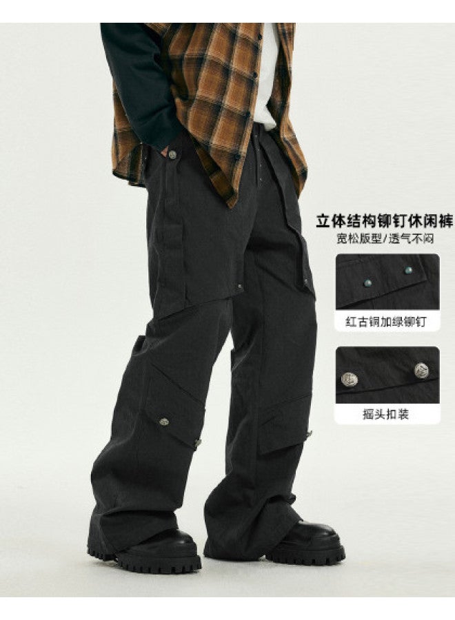 EPTISON 3d Cut Western Denim Pants For Men With Rivet Details - Relaxed Fit Casual Trousers - Image 1