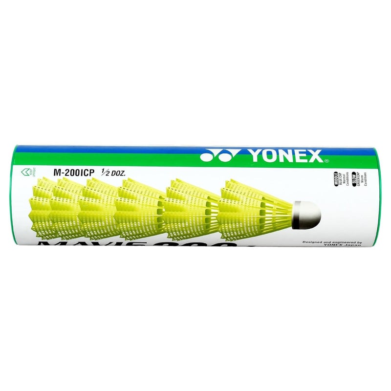 Yonex Mavis 200i Nylon Shuttle Cock, Pack of 6 (Yellow) - Image 2