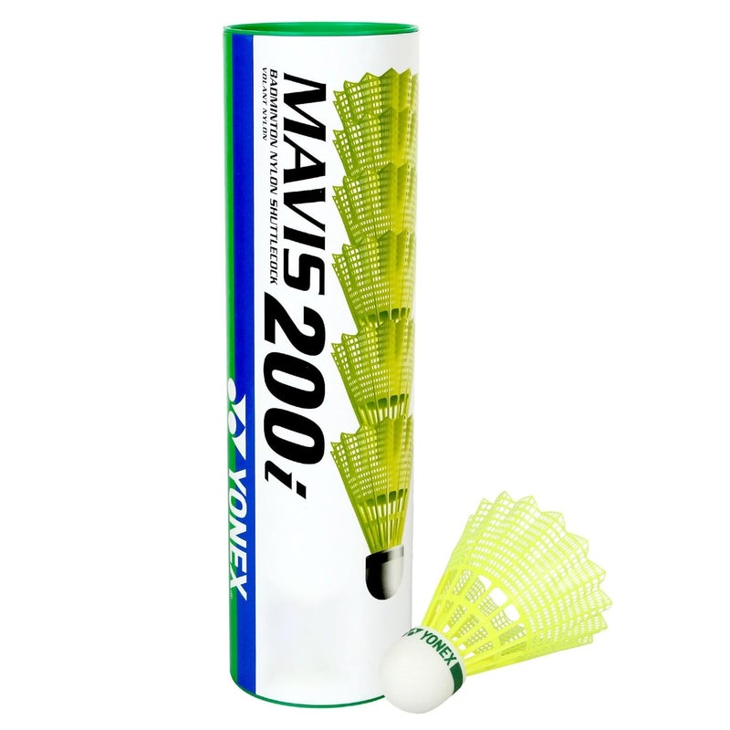 Yonex Mavis 200i Nylon Shuttle Cock, Pack of 6 (Yellow) - Image 3