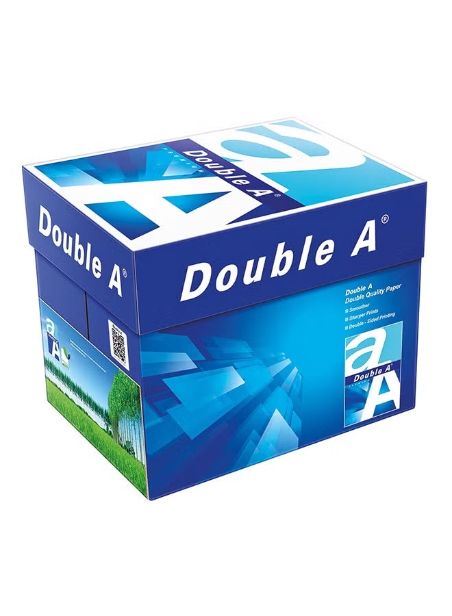 Double A أوراق ورق نسخ الطابعة، مقاس A4، GSM 80، 500 ورقة (مجموعة من 5) A4 - Image 1