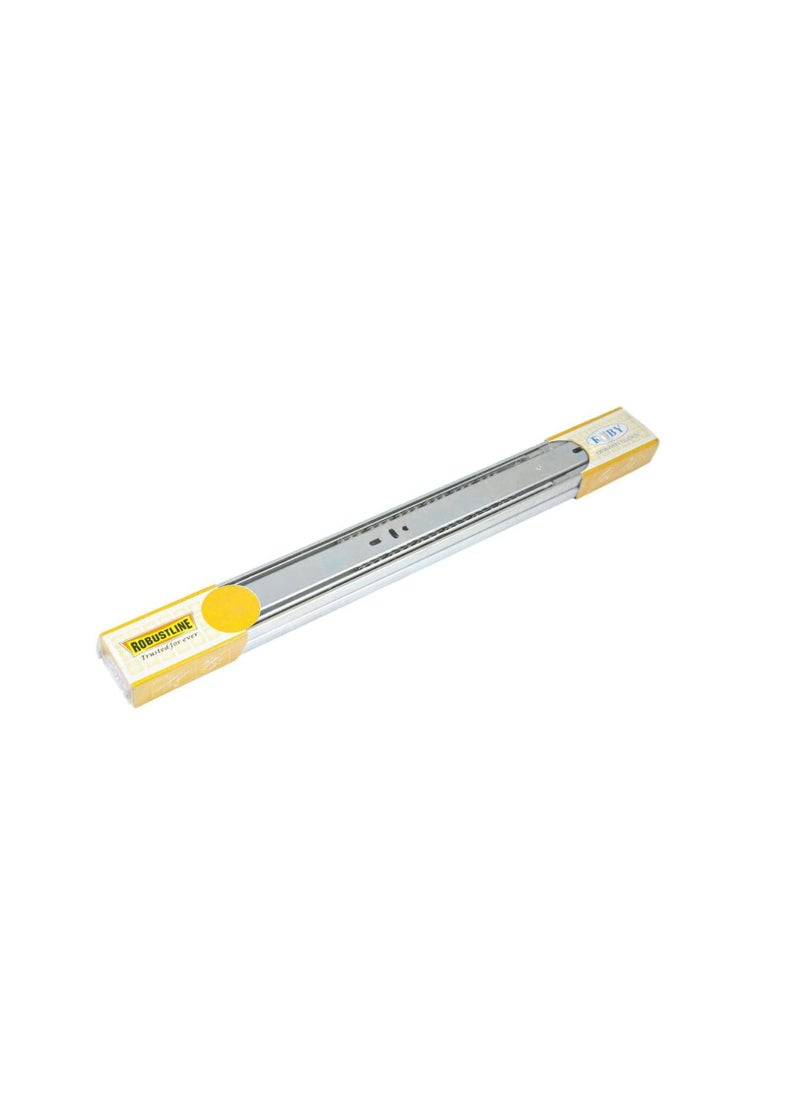 ROBUSTLINE Robustline Drawer Slides | Side Mounted | Soft Closing | Silver | 18 inch | 2 Pieces  - Image 1
