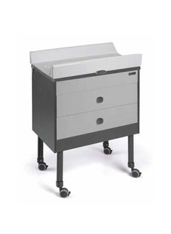 cam 2 In 1 Growi Baby Bath Changing Station With Cabinet - Grey From 0 To 11 Kg As A Baby Bath And Changing Station Up To 14 Years Of Age As A Couch And Table - Made In Italy With Table And Chair  - Image 1
