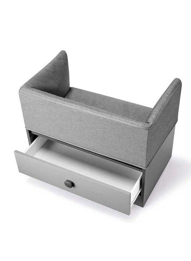 cam حوض استحمام للأطفال 2 في 1 مع خزانة - رمادي من 0 إلى 11 كجم كحوض استحمام للأطفال ومحطة تغيير حتى سن 14 عامًا كأريكة وطاولة - صنع في إيطاليا مع طاولة وكرسي - Image 3