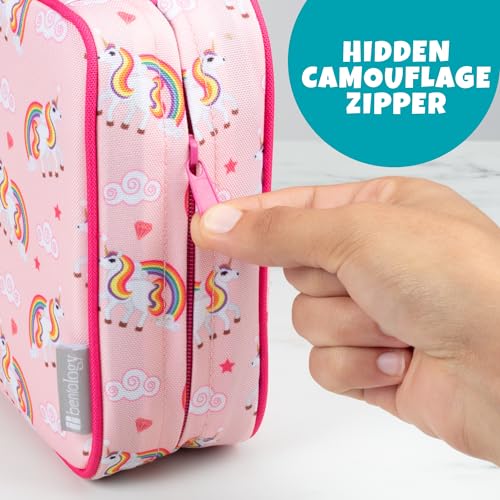 Bentology Insulated Lunch Bag for Kids & Adults- Reusable Thermal Sleeve w Clip on Handle- Easy to Clean Water-Resistant Lunchbox Tote- Mini Cooler Bag for Work School, Picnic, Daycare- Back to School - Image 5