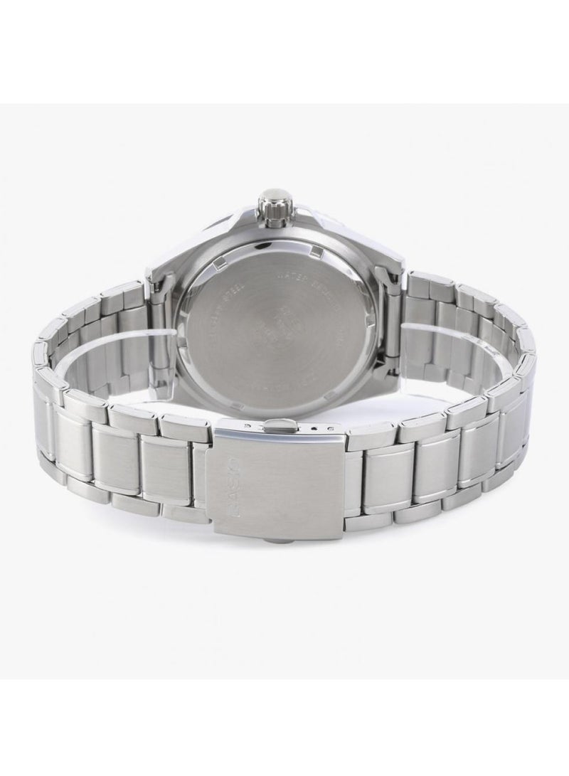 CASIO Men's Dive Black Dial, Silver Band Watch - MDV-107D-1A3VDF - Image 3