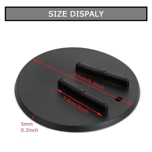 PSLER Motorcycle Kickstand Pad Kick Stand Coaster Puck Parking Stand Support Plate Helps Park Your Bike on Hot Pavement Grass Soft Ground - Image 5