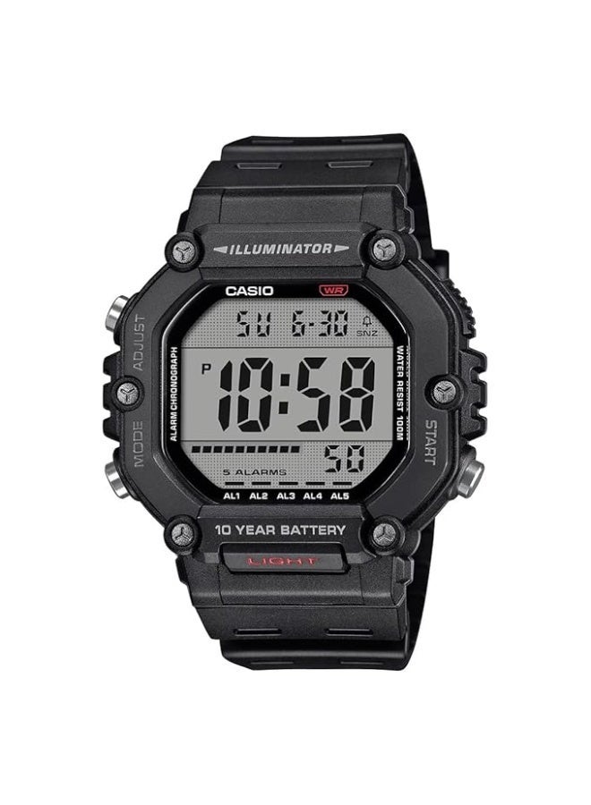 Casio AE-1600H-1AVDF Youth Digital Black Men's Watch - Image 1