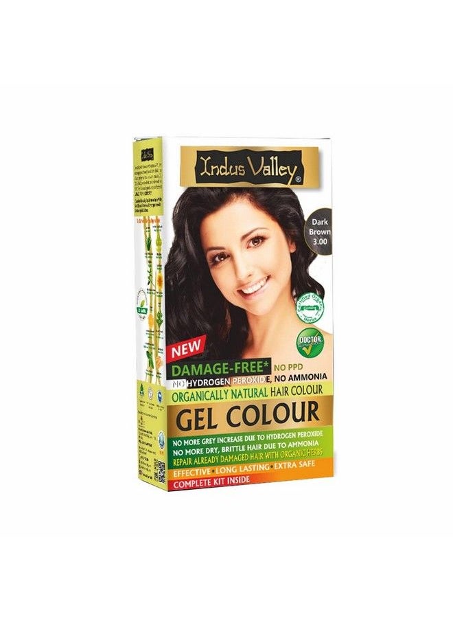 Indus Valley - Damage Free Gel Hair Colour Trial Pack Dark Brown - Image 1