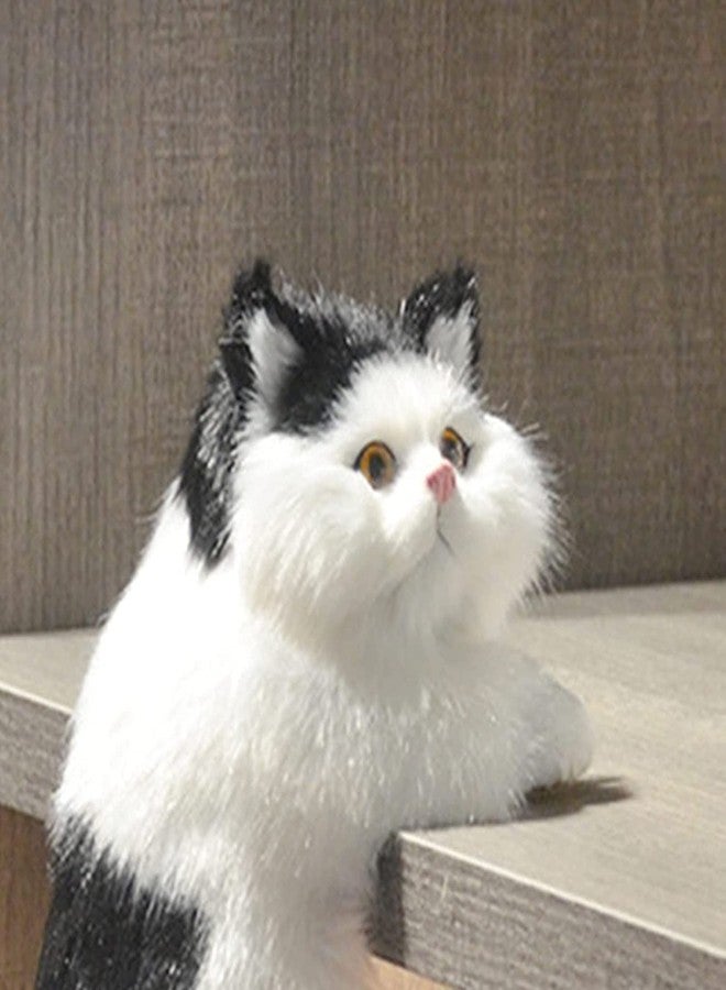 BIRZAR Simulation Hanging CAT with Music Cat Eco-Friendly Vivid Artificial Fur Lovely Simulation Stuffed Plush Cat Toy for Household, Funny and Beautiful - Image 2