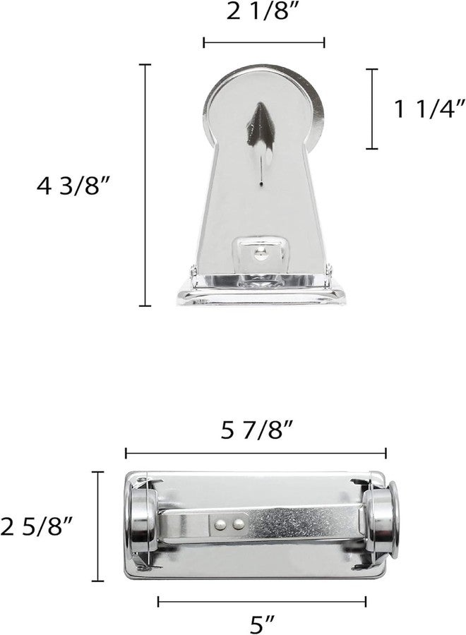 TrueCraftware- Single Roll Locking Toilet Tissue Dispenser fits 4" Diameter Toilet Paper Roll Chrome Plated- Bathroom Toilet Paper Holder Wall Mounted Toilet Roll Holder for Bathroom Kitchen Washroom - Image 2