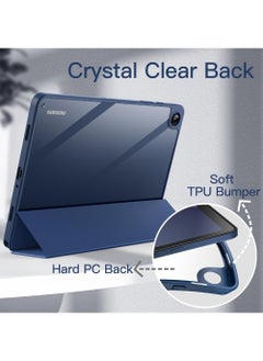 Rock Pow Case for Samsung Galaxy Tab A9+ / A9 Plus 11-Inch 2023 Clear Transparent Hard PC Back Protective Tri-Fold Stand Slim Tablet Cover Auto Wake/Sleep  - Image 3
