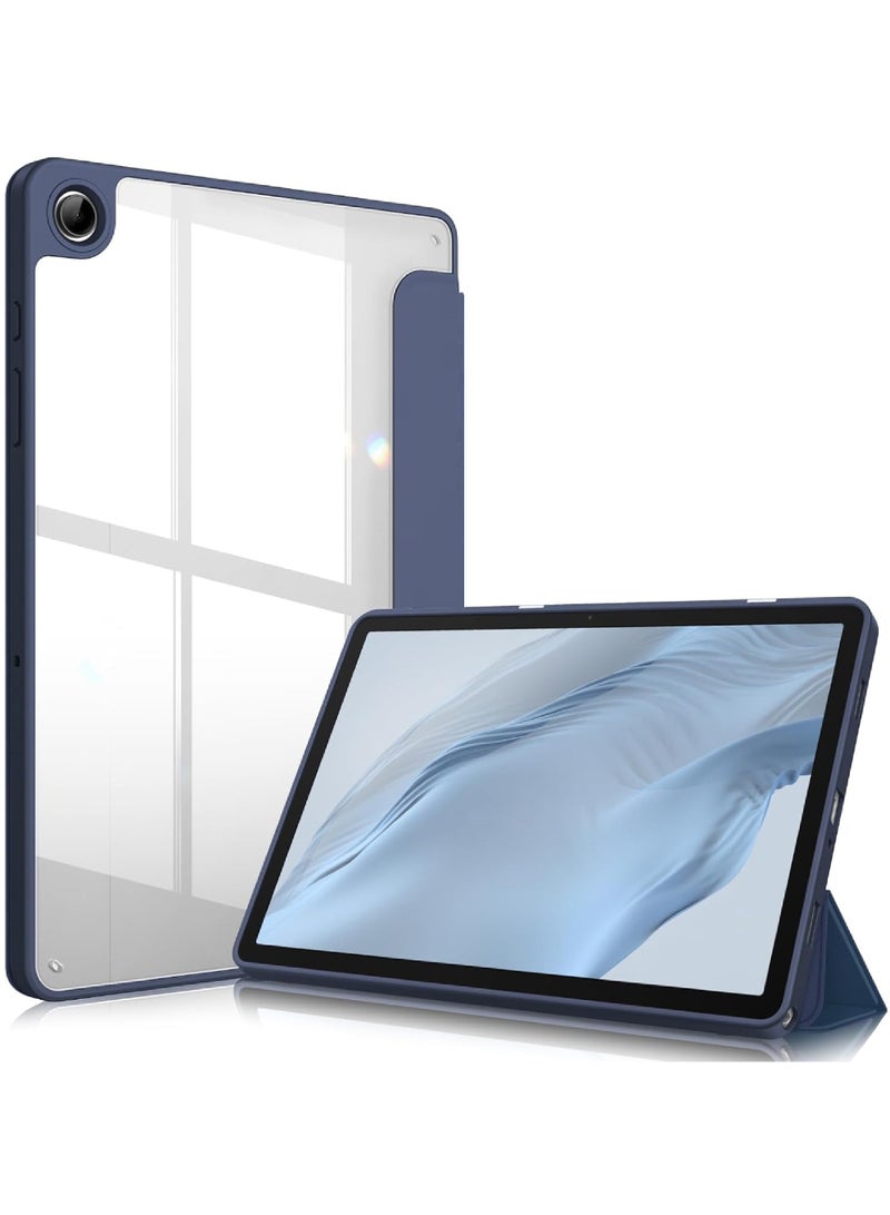 Rock Pow Case for Samsung Galaxy Tab A9+ / A9 Plus 11-Inch 2023 Clear Transparent Hard PC Back Protective Tri-Fold Stand Slim Tablet Cover Auto Wake/Sleep  - Image 1